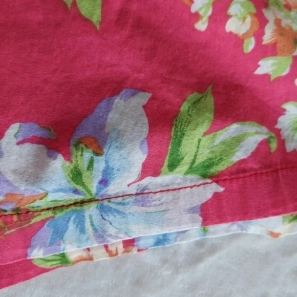 Linea by Louis Dell'Olio Vibrant Orange Floral Print Bermuda Shorts - Picture 5 of 10